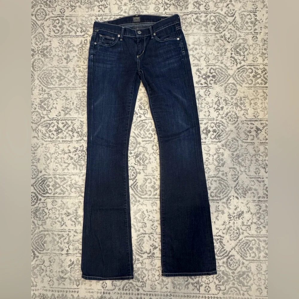 Citizens Of Humanity Dark Blue Kelly Low Rise Jeans - Picture 1 of 15